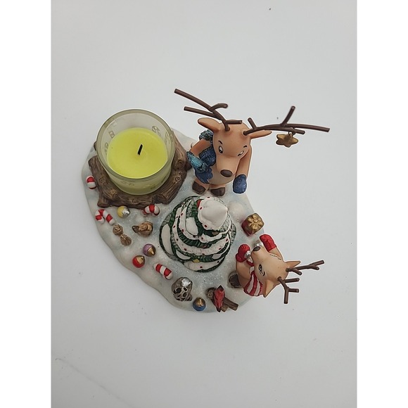 Partylite Reindeer Votive Candle Holder P8536 Holiday Christmas‎ Winter Woodland - Picture 2 of 10